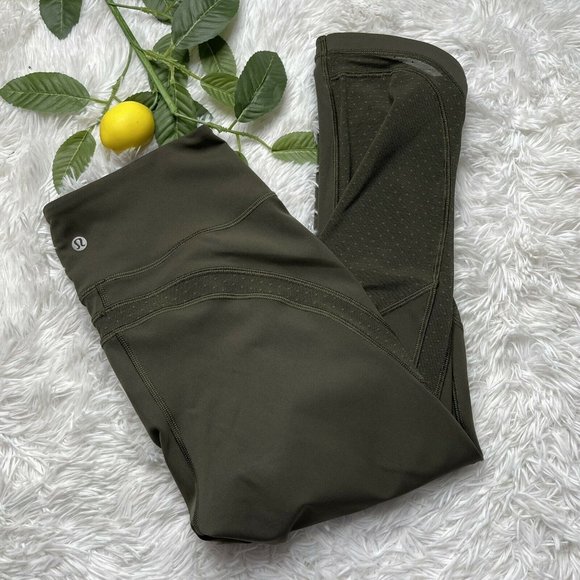 lululemon athletica Pants - Lululemon Revitalize Crop Leggings Luxtreme Olive
